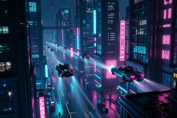 Cyberpunk Cities Deck - curated collection of cyberpunk aesthetic games set in dystopian futures