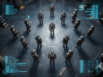 Iron Protocol - turn-based tactical strategy game with futuristic military units